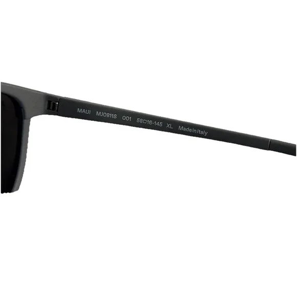 New Maui Jim Lele Kawa MJ0811S 001 Polarized Sunglasses Neutral Grey Striped XL